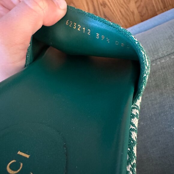 Gucci GG Monogram Platform Sandals 39.5 - Canvas and Leather WORN TWICE - Picture 12 of 12